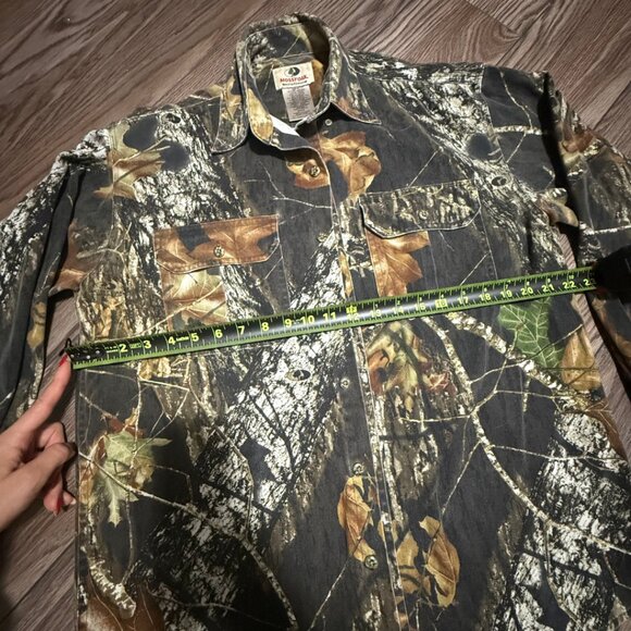 Vintage 90s Mossy Oak Break Up Camo Explorer Shirt – Men’s M - Picture 5 of 8